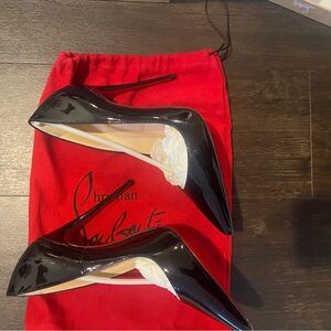 Christian Louboutin Black Patent Stiletto Pumps